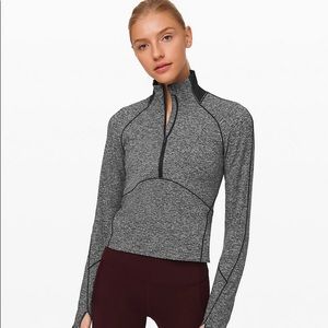 Lululemon cropped quarter zip-Sz 4